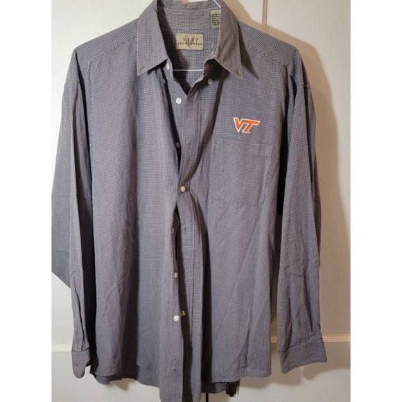 Men XL Virginia Tech Embroidered Long Sleeve Butto - Picture 2 of 6